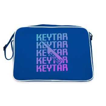 Retro Vintage Classic Keytar Player Instrument - Sac Retro - bleu/blanc - Dos