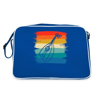 Instrument de luth classique rétro vintage - Sac Retro - bleu/blanc - Dos