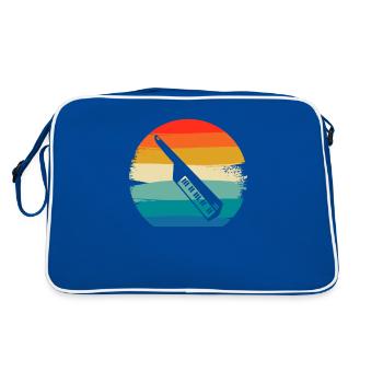 Retro Vintage Classic Keytar Player Instrument - Sac Retro - bleu/blanc - Dos