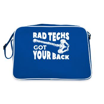 Rad Techs Got Your Back Radiologie Radiologie - Sac Retro - bleu/blanc - Dos