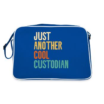 Juste un autre concierge d’école cool - Sac Retro - bleu/blanc - Dos