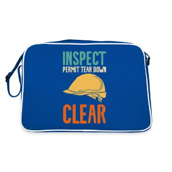 Inspecter le permis de démontage clear home improvement ha - Sac Retro - bleu/blanc - Dos