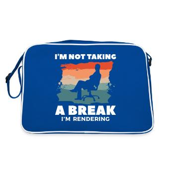 I'm Taking A Break I'm Rendering Filmmaker Filmmak - Retro Bag - blue/white - Back
