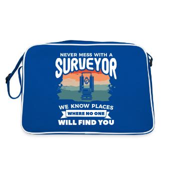 Rétro ne joue jamais avec un arpenteur que nous connaissons Places Su - Sac Retro - bleu/blanc - Dos