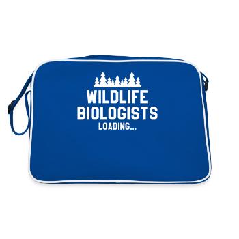 Wildlife Biologists Loading Biology Student - Retro Bag - blue/white - Back