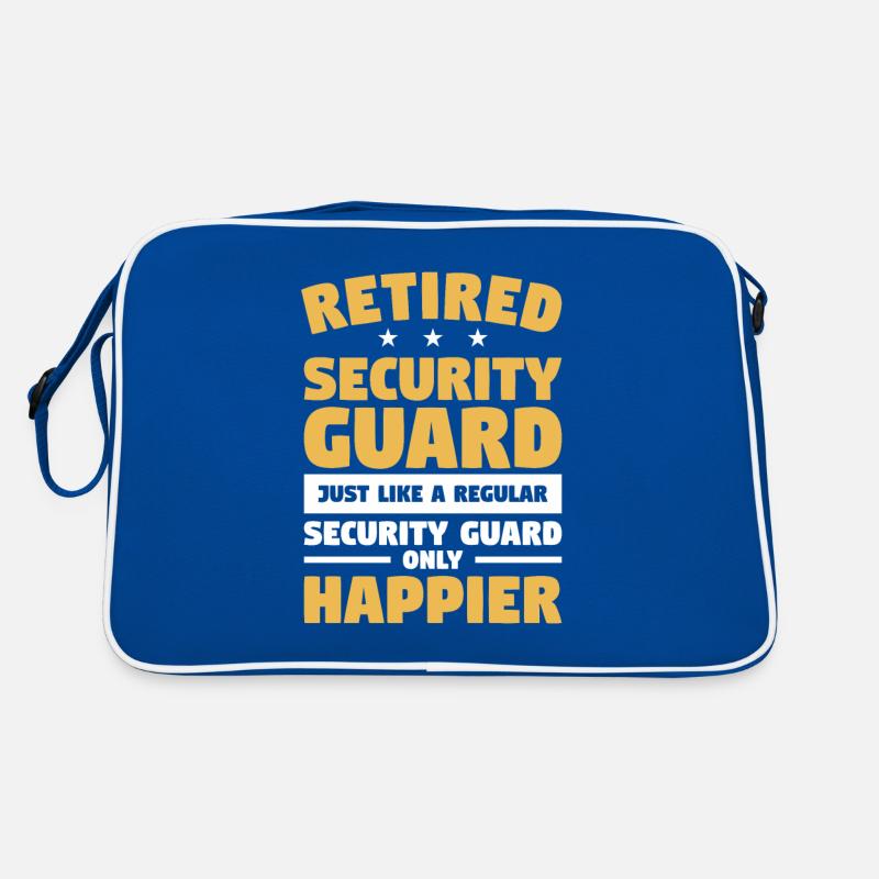 Gardien de sécurité à la retraite comme un Securit ordinaire Sac Retro