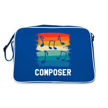 Rétro Vintage Classic Composer Musique - Sac Retro - bleu/blanc - Dos