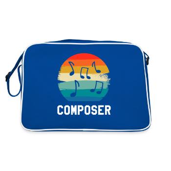 Rétro Vintage Classic Composer Musique - Sac Retro - bleu/blanc - Dos