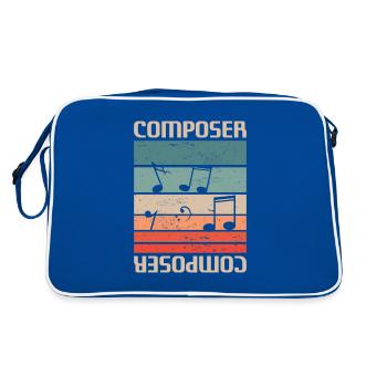 Rétro Vintage Classic Composer Musique - Sac Retro - bleu/blanc - Dos