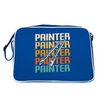 Peinture Retro Painter - Sac Retro - bleu/blanc - Dos