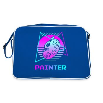 Peinture Retro Painter - Sac Retro - bleu/blanc - Dos