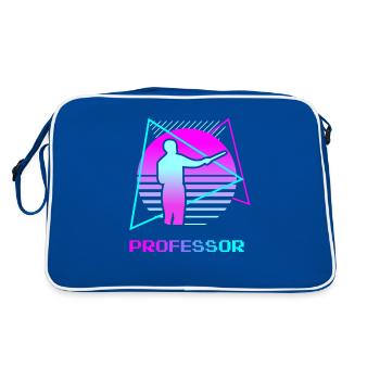 Rétro Professeur Enseignement Universitaire - Sac Retro - bleu/blanc - Dos