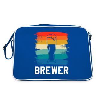 Brasserie Vintage Brasserie Rétro - Sac Retro - bleu/blanc - Dos