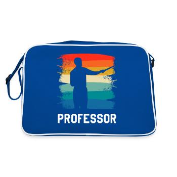 Rétro Vintage Professeur Enseignement Universitaire - Sac Retro - bleu/blanc - Dos