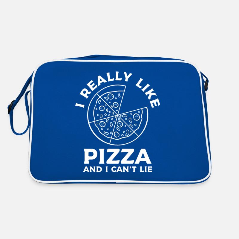 I Really Like Pizza And I Can't Lie Retro Tasche