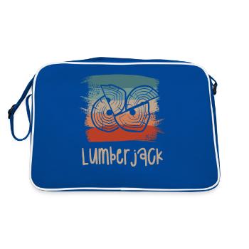 Rétro Vintage Classic Lumberjack Woodworking - Sac Retro - bleu/blanc - Dos