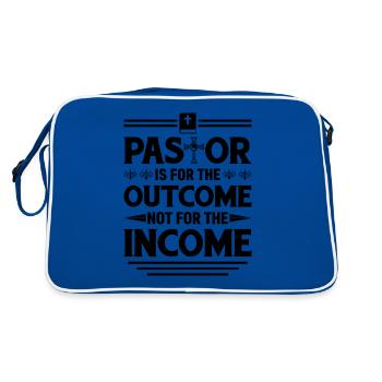 Le pasteur est là pour le résultat, pas pour le - Sac Retro - bleu/blanc - Dos