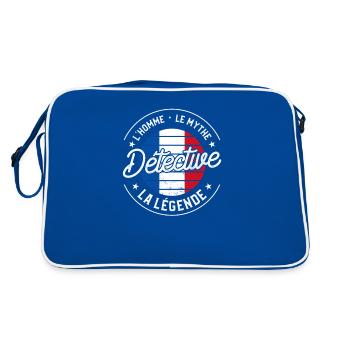 Détective L'Homme Le Mythe La Légende Enquêteur - Sac Retro - bleu/blanc - Dos