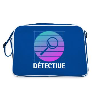 Retro Détective Enquêteur - Sac Retro - bleu/blanc - Dos