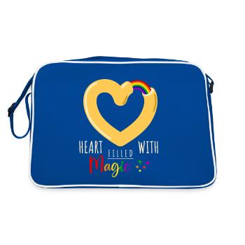 Heart Donut - Cœur rempli de magie - Sac Retro - bleu/blanc - Dos