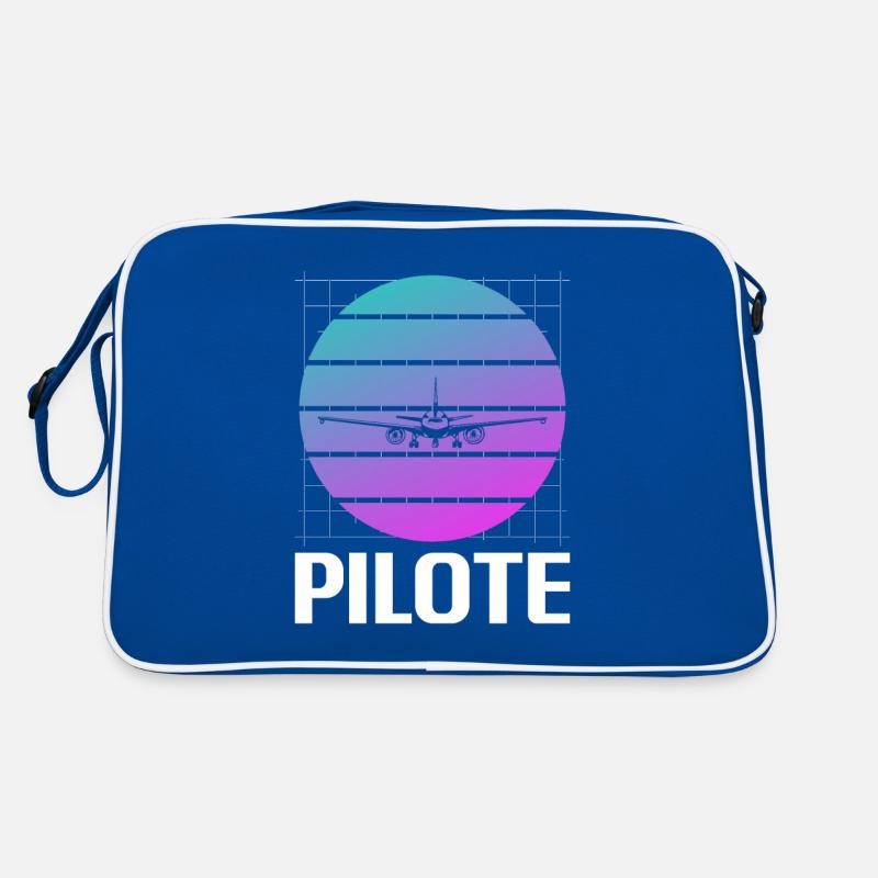 Retro Pilote Avion Aviation Sac Retro
