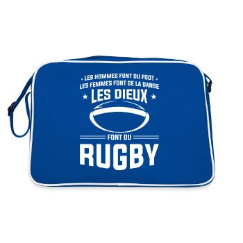 Les Dieux Font Du Rugby Rugbyman - Sac Retro - bleu/blanc - Dos