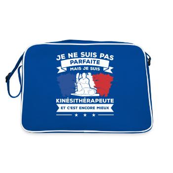 Je Ne Suis Pas Parfaite Mais Je Suis - Sac Retro - bleu/blanc - Dos