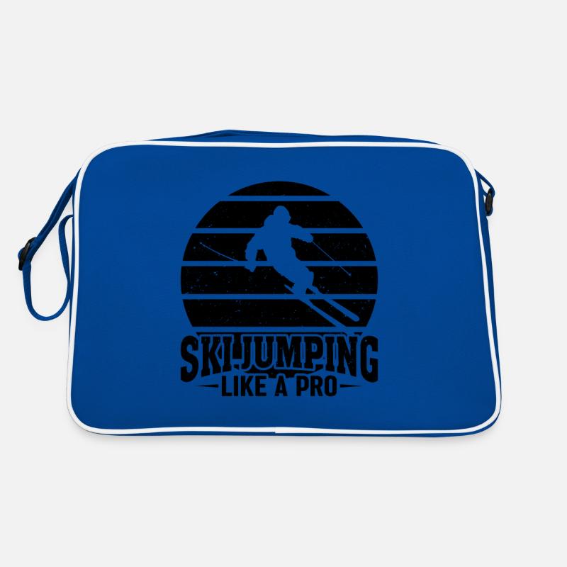 Saut à ski comme un pro Coucher de soleil Sac Retro