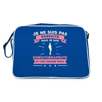 Je Ne Suis Pas Parfaite Mais Je Suis - Sac Retro - bleu/blanc - Dos