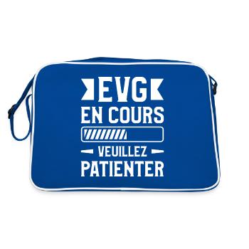 EVG En Cours Veuillez Patienter - Sac Retro - bleu/blanc - Dos