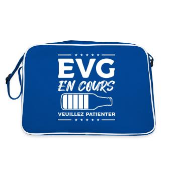 EVG En Cours Veuillez Patienter - Sac Retro - bleu/blanc - Dos