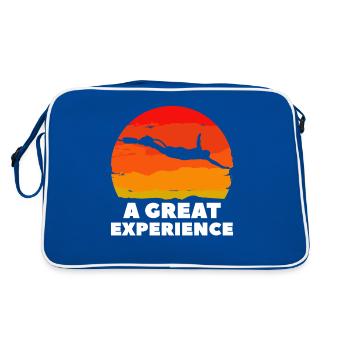 Une grande expérience Bungee Jumping Bungy Jumper - Sac Retro - bleu/blanc - Dos