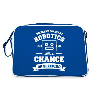 Weekend Forecast Robotics With A Chance Of - Retro Bag - blue/white - Back