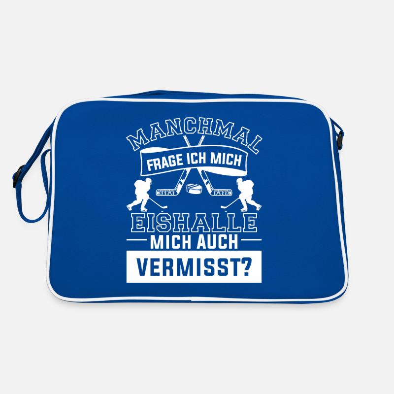 Manchmal Frage Ich Mich Ob Die Eishalle Retro Tasche