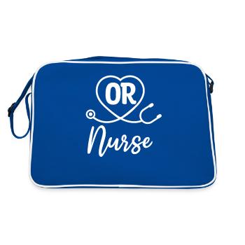OP-Krankenschwester Medical RN OP-Krankenschwestern - Retro Tasche - Blau/Weiß - Hinten