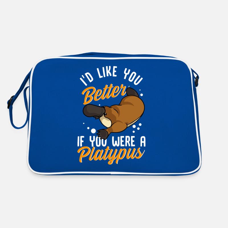Schnabeltier Humor Ich würde dich besser mögen, wenn du ein Retro Tasche