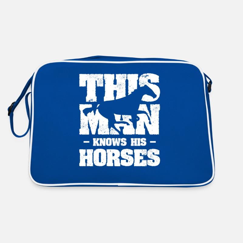 This Man Knows His Horses Horseback Riding Retro Bag