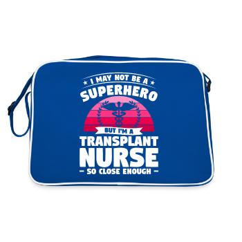 I May Not Be A Superhero But I'm A Transplant - Sac Retro - bleu/blanc - Dos