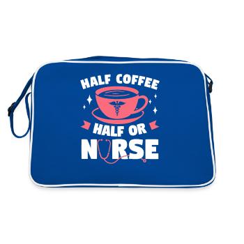 Half Coffee Half OR Nurse Operating Room Nurses RN - Sac Retro - bleu/blanc - Dos