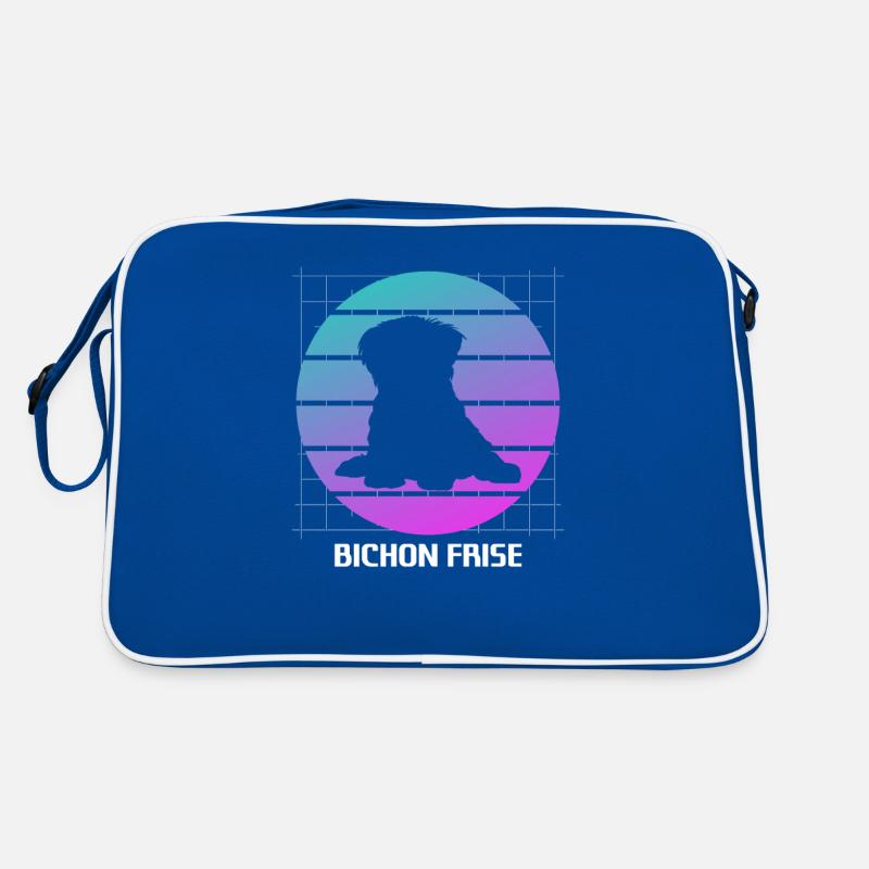 Amant de chien rétro bichon frisé Sac Retro