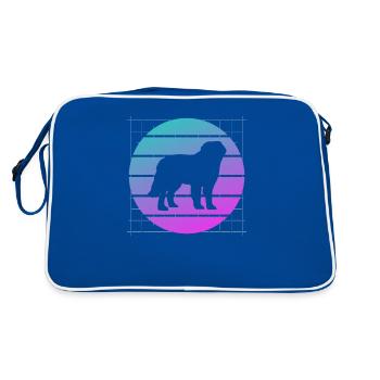Rétro St. Bernard Dog Lover - Sac Retro - bleu/blanc - Dos
