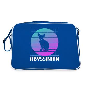 Rétro Abyssin Cat Lover - Sac Retro - bleu/blanc - Dos