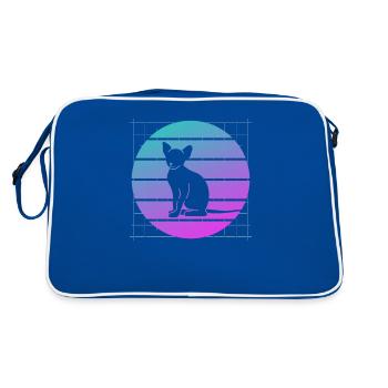 I Don't Go Anywhere Without My Bipod Coyote - Retro Bag - blue/white - Back