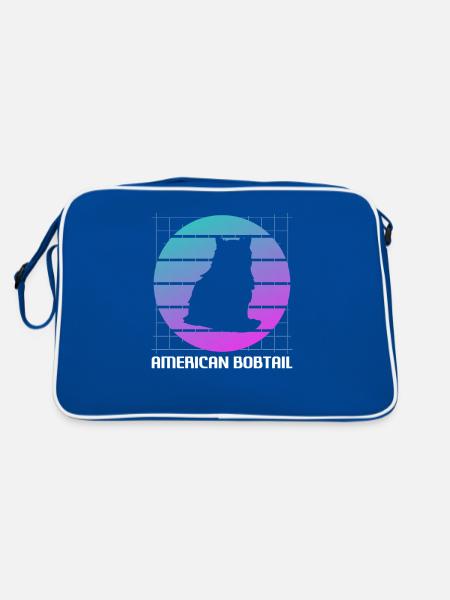 I Don't Go Anywhere Without My Bipod Coyote - Retro Bag - blue/white - Back