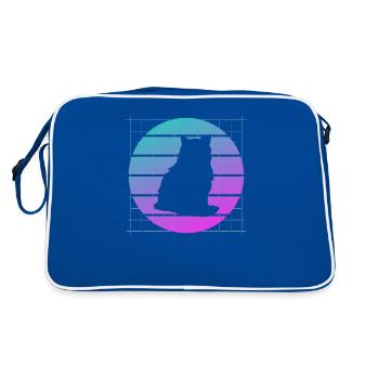 I Don't Go Anywhere Without My Bipod Coyote - Retro Bag - blue/white - Back