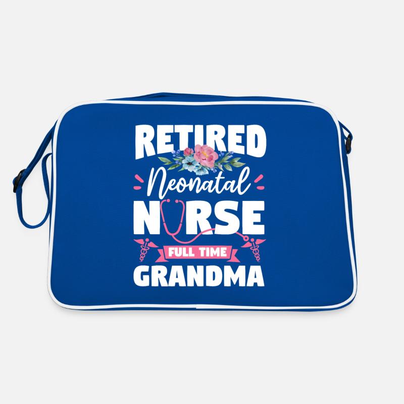 Retired Neonatal Nurse Full Time Grandma Retro Bag