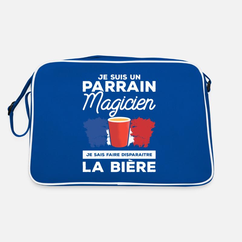 Je Suis Un Parrain Magicien Boire De La Bière Retro Tasche