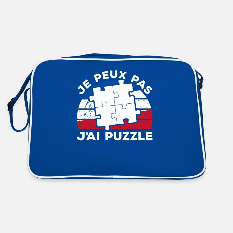 Je Peux Pas J'ai Puzzle Retro Tasche