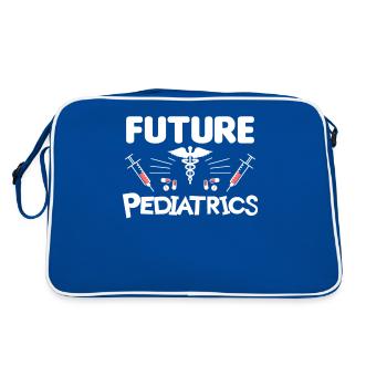 Futur pédiatre Pédiatre Médecin Médecin - Sac Retro - bleu/blanc - Dos