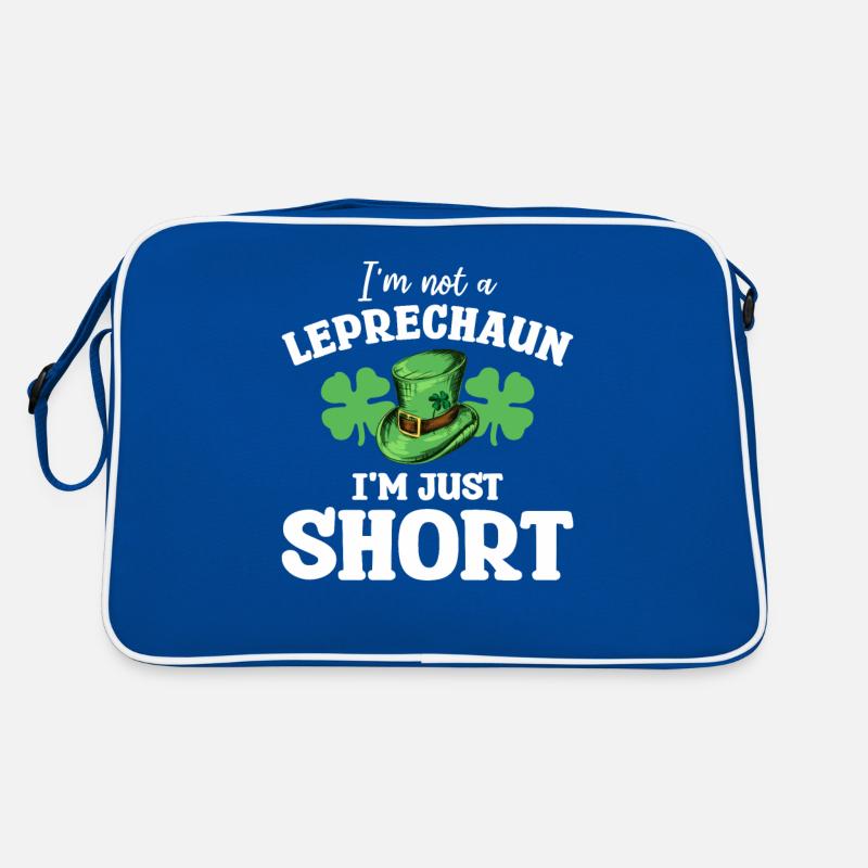 Ich bin kein Kobold Ich bin nur kurz St. Patrick's Retro Tasche